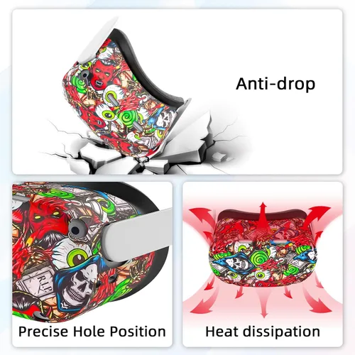 Vista 6 de VR Accessories for Oculus Quest 2, Silicone Face Cover/Controller Grip Cover/VR Shell Cover/Lens Cover/10PCS Disposable Eye Cover are Included in VR