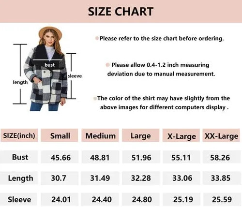Vista 6 de Chaqueta Sherpa de forro polar mullido para mujer, para otoño e invierno, manga larga, con botones, con bolsillos