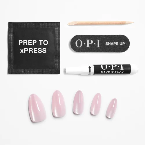 Vista 6 de OPI xPRESS/ON Press on Nails Short Round Classic, Long Almond & Coffin Shape Press-On Professional Nail Art Kit