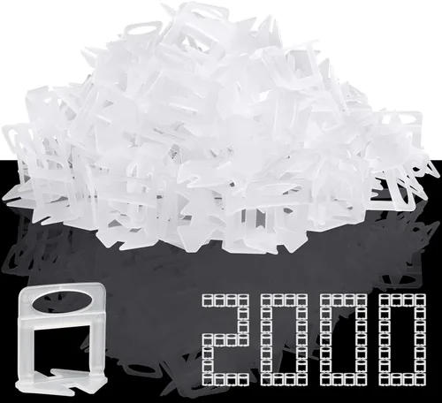 Vista 9 de DGSL Sistema de nivelación de azulejos, 400 piezas separadores de azulejos clips de herramientas de azulejos de 1/8 pulgadas, herramientas