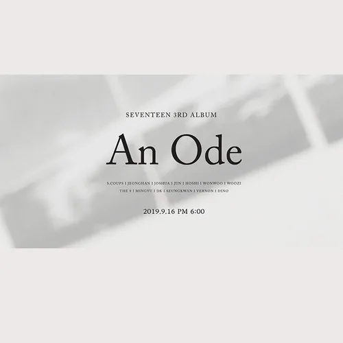 Vista 2 de SEVENTEEN 3rd Album - AN ODE Begin ver CD Photobook Mini Photobook Photocard FREE GIFT K-pop Sealed