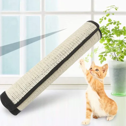 Vista 5 de Alfombrilla de sisal natural para gatos, protector de muebles de rascador de gatos, cojín antiarañazos para sofá, silla