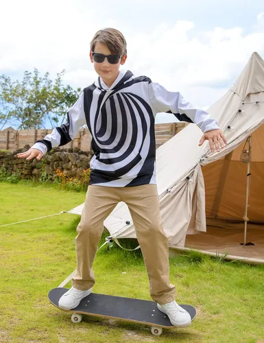 Vista 5 de Ahegao Kid Hoodies Boys Sweatshirts for Girls 3D Prints Pullover 6-16 Years