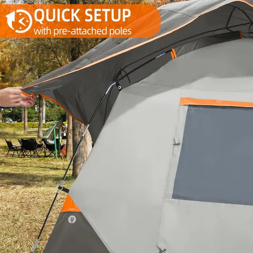 Vista 7 de CAMEL CROWN Tents for Camping 4/6 Person Tent Waterproof Easy Setup Backpacking Tents