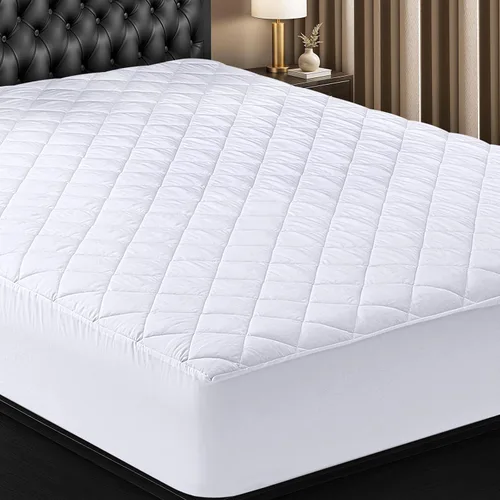 Vista 16 de Utopia Bedding - Cubrecolchón acolchado y ajustado, tamaño individual, protector y cubierta elástica para colchón con bolsillo profundo que se Azul