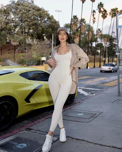 Vista 4 de OQQ Overol acanalado de una pieza para mujer, sin mangas, para yoga, ejercicio