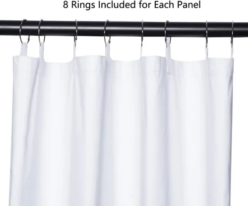 Vista 5 de Rose Home Fashion Forro de cortina opaca con aislamiento térmico, 2 paneles por juego-anillo incluido- Forro opaco para cortinas de 84 pulgadas