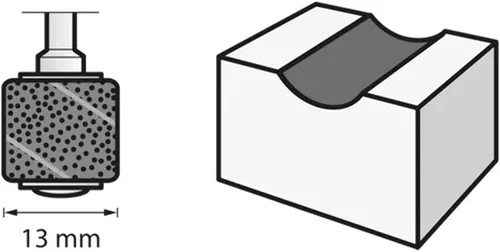 Vista 3 de Dremel Paquete múltiple de 408 bandas de lijado, 6 bandas de lijado (0.512 in - grano 60) para lijar, dar forma y alisar materiales de madera
