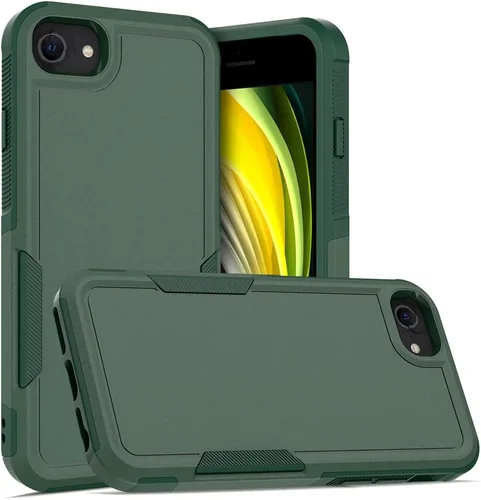 Vista 35 de Funda protectora para iPhone 8 Plus, iPhone 7 Plus de 5.5 pulgadas, a prueba de golpes, resistente y duradera, color verde