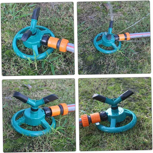 Vista 8 de Rociador giratorio automático para césped con base estable Sistema de riego sobre el suelo para riego de jardín y césped, cabezal de rociador