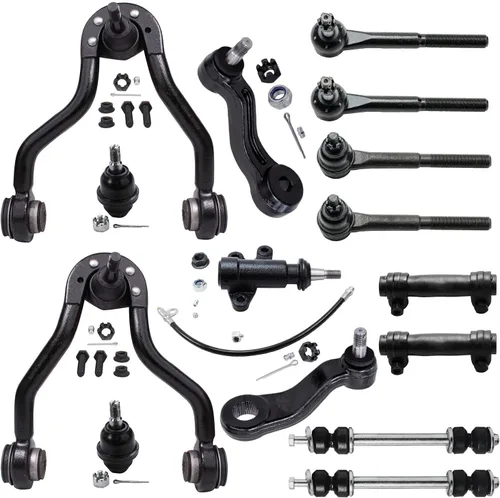 Vista 32 de Detroit Axle - Kit de suspensión RWD Front End de 16 piezas para Chrysler 300 Dodge Charger Challenger Magnum, brazos de control, rótulas