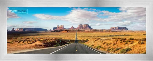 Vista 82 de Marco de madera de peltre plateado de 19 x 25 pulgadas con plexiglás acrílico UV, respaldo de tablero de espuma y accesorios incluidos