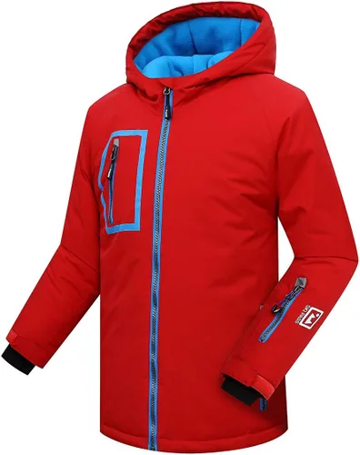 Vista 3 de PHIBEE - Chaqueta de esquí para niño grande, impermeable, transpirable.