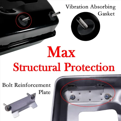 Vista 4 de JMCHstore Tanque de Combustible de 1 Galón con Medidor de Nivel y Válvula de Salida para Motor Predator 212 Hemi, Coleman CT200U BT200X 196cc Mini