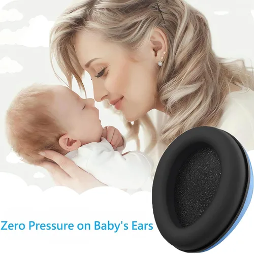 Vista 6 de Auriculares para bebés de 0 a 24 meses, orejeras con cancelación de ruido Azul