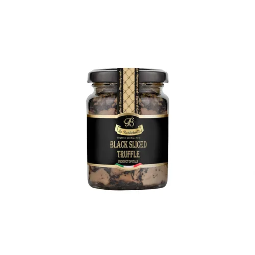 Vista 7 de La Rustichella - Trufa negra en rodajas - 100% fabricada en Italia Vegana, sin gluten, sin colesterol (9.88 oz (280 gr))