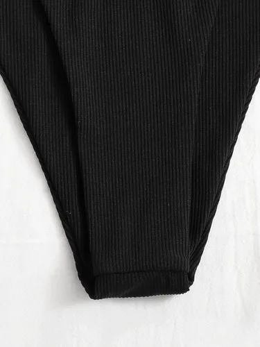 Vista 3 de Verdusa - Traje de baño de 2 piezas para mujer, de corte alto, parte de abajo triangular, para nadar