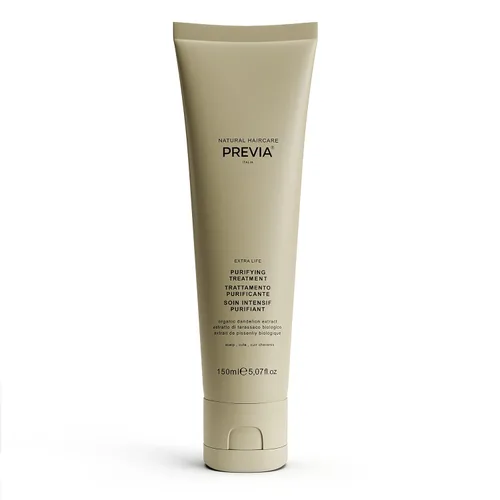 PREVIA Tratamiento anticaspa – Extra Life Virtuous Scalp Ritual – Tratamiento de cuero cabelludo seco que normaliza y alivia para combatir la caspa