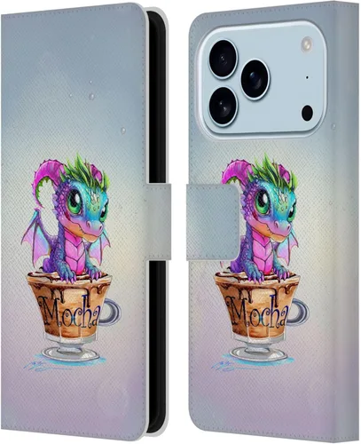 Vista 117 de Head Case Designs Officially Licensed Ruth Thompson Boba Tea Cup O Dragons Leather Wallet Case Compatible with Apple iPhone 7 Plus / 8 Plus