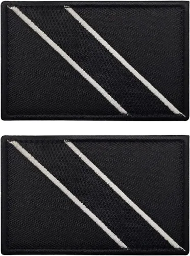 Vista 72 de 2 unidades AliPlus Parches de bandera de Afganistán bordados, parches tácticos militares de moral con gancho y bucle