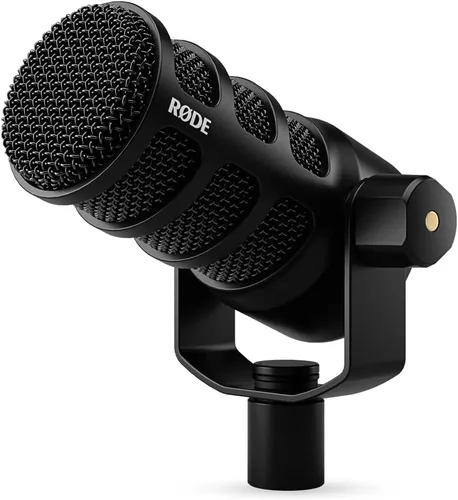 Vista 11 de RØDE PodMic - Micrófono cardioide de transmisión dinámica con soporte de columpio integrado para podcasting, transmisión, juegos y grabación de voz