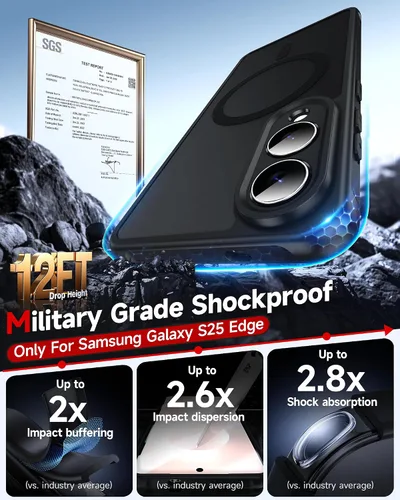 Vista 295 de LeYi Funda para teléfono Samsung-S23: protector de pantalla e imán MagSafe Púrpura