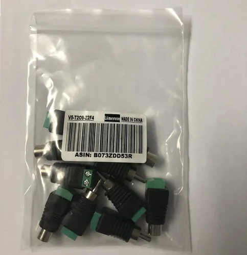 Vista 4 de Liimevvon Lemoy - Paquete de 10 conectores Phono RCA macho y hembra a terminal de tornillo AV (5 machos y 5 hembra)