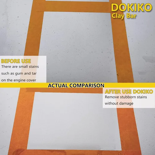 Vista 5 de DOKIKO Paquete de 8 Barras de Arcilla para Auto Detallado Premium Kit de Barras de Arcilla Mágicas para Auto Capacidad de Adsorción para Detallado