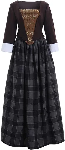 Vista 7 de Vestido de cosplay de Claire Fraser de las Tierras Altas escocesas para mujer de Outlander