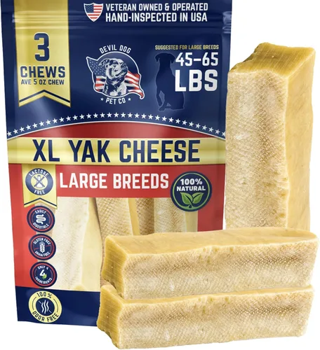 Vista 19 de Devil Dog Pet Co. Himalayan Yak Cheese - Masticables para perros, pequeños, paquete de 4, 100% naturales y saludables, sin lactosa, golosinas