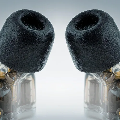 Vista 2 de Comply Serie 200 Core Reemplazo de espuma viscoelástica IEM para Sennheiser, Bang Olufsen, Sony y más Aislamiento de ruido superior, máxima