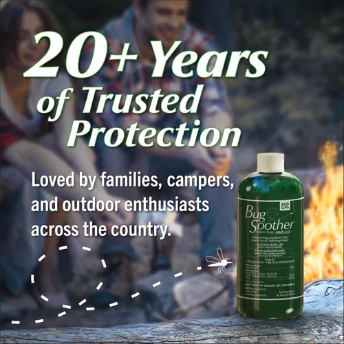 Vista 4 de Bug Soother Spray natural sin DEET para insectos, repelente de mosquitos, jejenes e insectos no tóxico, a base de aceite esencial, seguro