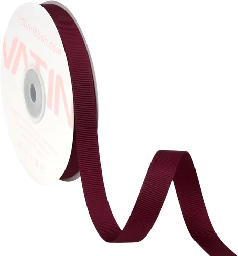 Vista 234 de VATIN Cinta de Grogrén Negra, 1-1/2" x 50 Yardas Continuas, Cinta de Grogrén de Poliéster Negra, Usar para Lazos de Bricolaje, Accesorios