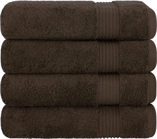 Vista 427 de Cotton Paradise 100% Cotton Turkish Washcloth Set for Bathroom, 4 Piece Soft Absorbent Small Hand Face Towels Wash Rags, Lilac