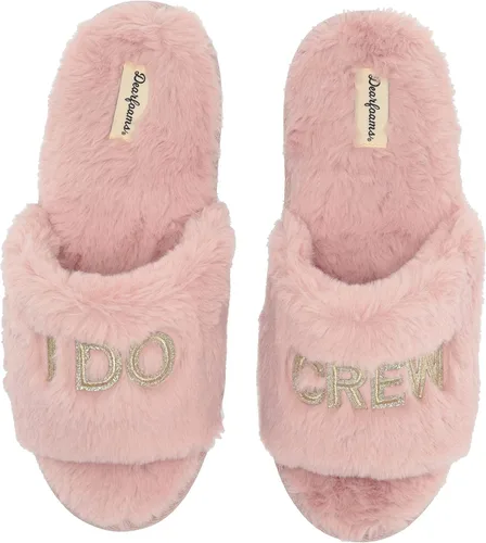 Vista 7 de Dearfoams Womens BrideBridesmaid I Do I Do Crew Giftable Wedding Slide Slipper