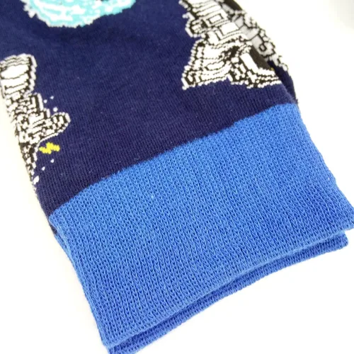 Vista 6 de HSELL - Calcetines de vestir para hombre, diseños de colores, divertidos y novedosos