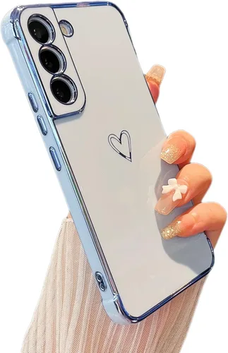 Vista 29 de ZTOFERA Funda diseñada para Google Pixel 7a, bonito diseño de corazones de amor con borde chapado y protección de lente de cámara, para Google Pixel