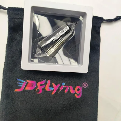 Vista 5 de Varita de cristal de corte Vogel de 2 pulgadas, 24 caras, cristales de corte Vogel, cristal transparente de doble terminación, cristal natural