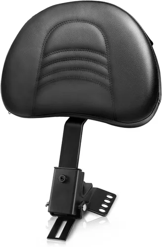 Vista 9 de Respaldo ajustable para conductor de motocicleta con montaje frontal personalizado compatible con modelos Harley Touring Road King Street Glide