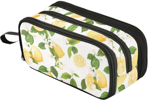 Vista 34 de Fustylead Alice - Estuche de ajedrez para lápices con cremallera, bolsa de maquillaje, bolsa de cosméticos, bolsa de viaje multiusos, caja