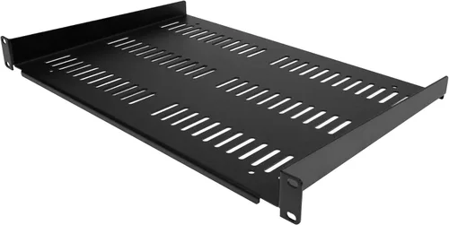 Vista 7 de StarTech.com Estante de bastidor de servidor de 1U - Bandeja universal con ventilación en voladizo para bastidor de 19" para equipos de red