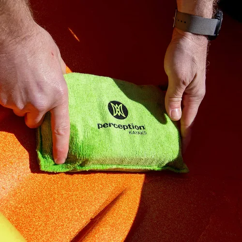 Vista 4 de Perception - Esponja para kayak Esponja absorbente de agua para kayak Absorbe hasta 1 litro, amarillo, talla única