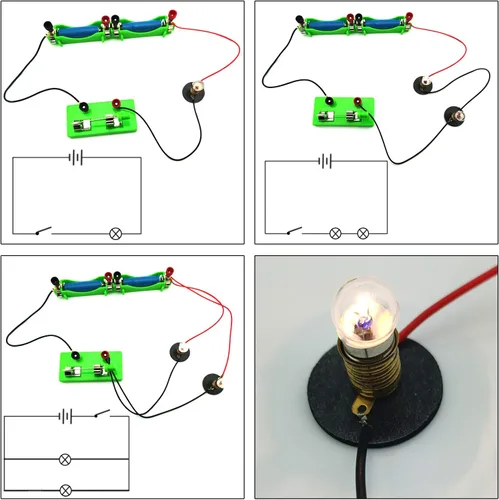 Vista 5 de EUDAX DIY Physics Experiment Model Kit Electromagnetic Materials Electromagnet and Basic Electricity Discovery Circuit for School Lab Creative
