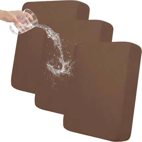 Vista 53 de Easy-Going Funda de cojín 100% impermeable para asiento de sofá, funda de cojín elástica de muebles, para niños, mascotas, cojín de sofá biplaza