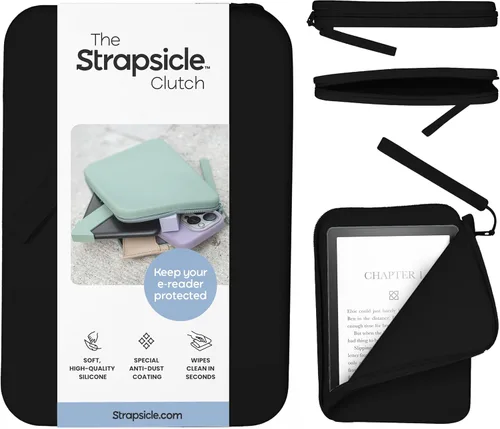 Strapsicle Funda de silicona para Kindle y lectores electrónicos – Bolso multiusos para teléfono, billetera y llaves – Se ajusta a Paperwhite 2024