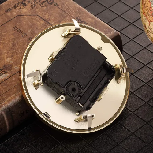 Vista 6 de Hicarer 4.3 pulgadas/4.331 in Inserto de reloj de cuarzo, borde dorado, número romano, movimiento de cuarzo