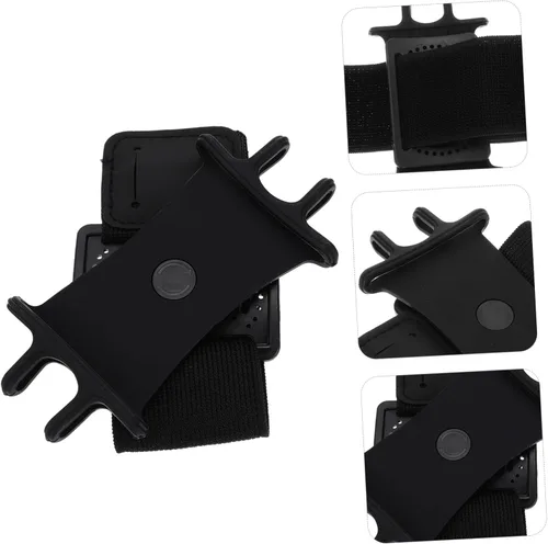 Vista 8 de DOITOOL Banda giratoria de silicona para teléfono con alta elasticidad para correr, ciclismo, deportes al aire libre, cómodo soporte de muñeca