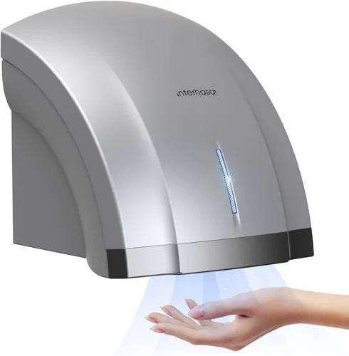 Vista 2 de interhasa! Secador de manos comercial, secador de manos eléctrico automático 1800W Secador de aire de mano de alta velocidad para reducción de ruido