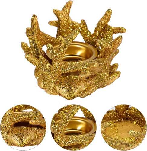 Vista 4 de Sostenedor de vela artesanal de resina de quemador de incienso de estilo mediterráneo para decoración costera